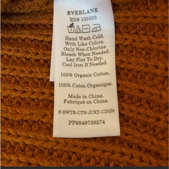 Everlane Set|Chunky Zip Cardigan & Pima Micro-rib Tee|Small - Picture 12 of 12